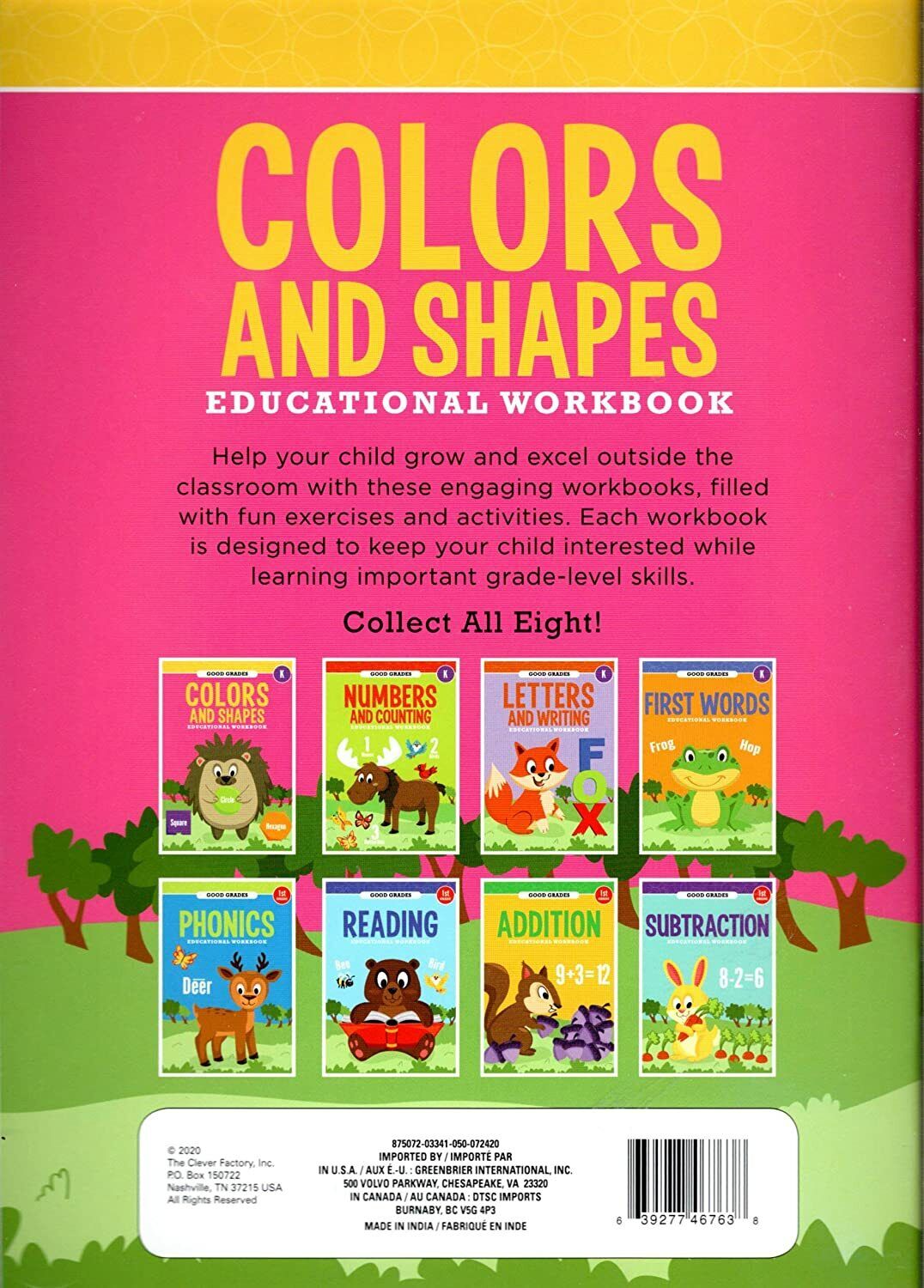 Good Grades Kindergarten Educational Workbooks Colors & Shapes - v4