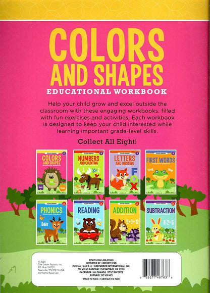 Good Grades Kindergarten Educational Workbooks Colors & Shapes - v4