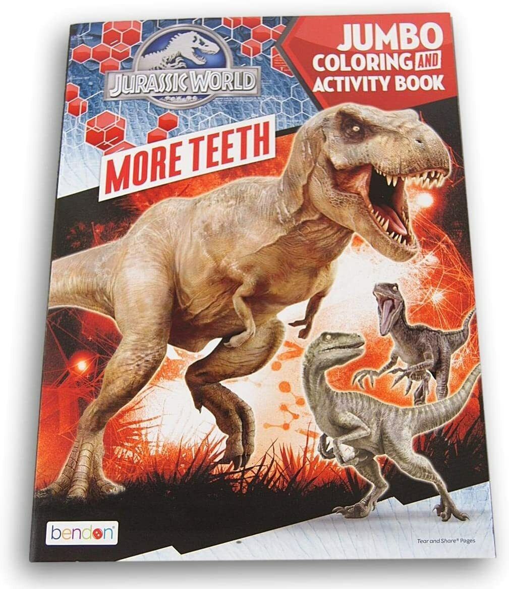 Jurassic World ''More Teeth!'' Jumbo Coloring and Activity Book - 80 Pages