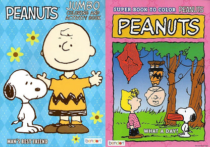 Peanuts Coloring & Activity Books - What a Day! and Man's Best Friend! (Set of 2 Pack)