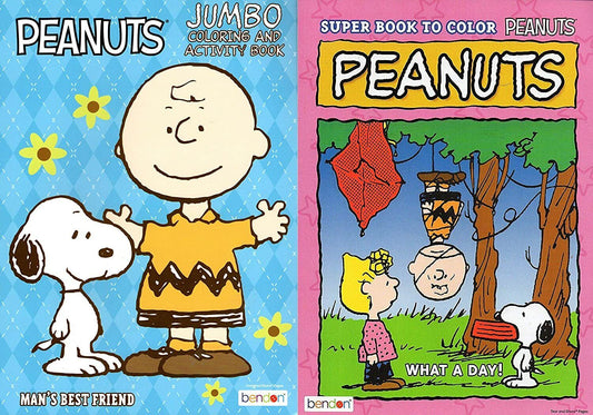 Peanuts Coloring & Activity Books - What a Day! and Man's Best Friend! (Set of 2 Pack)