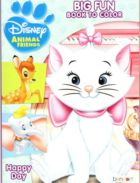 Disney Animal Friends - Big Fun Book to Color - Happy Day