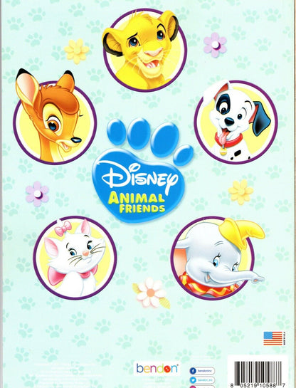 Disney Animal Friends - Big Fun Book to Color - Happy Day