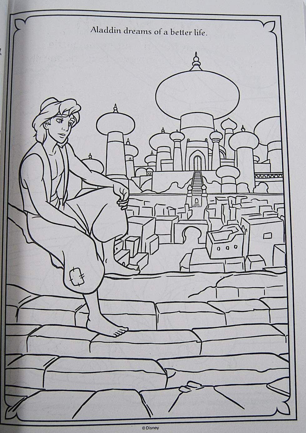 Activity Books Aladdin Gigantic 224 Page Coloring Book with Stand-Up Characters