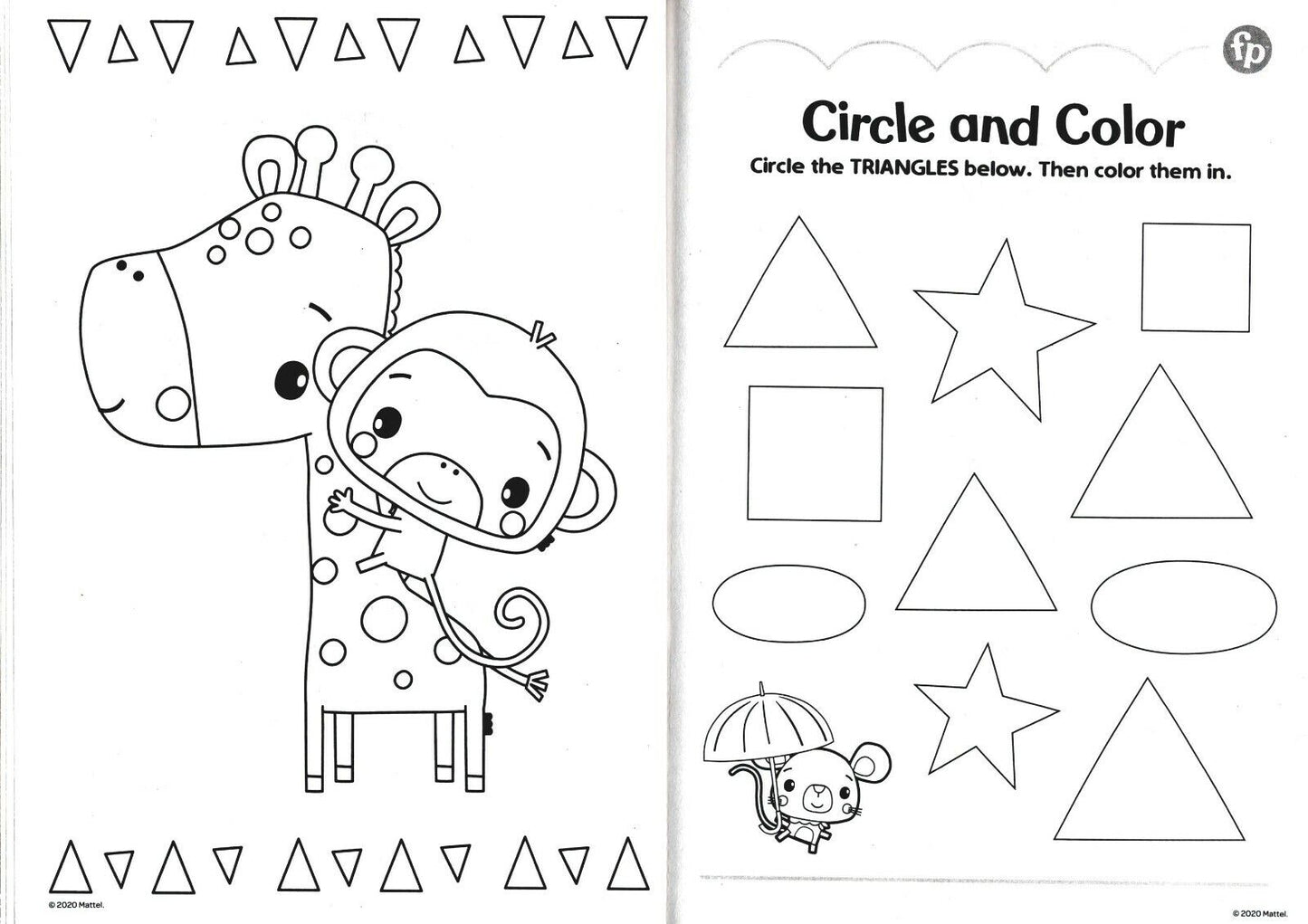 Fisher-Price - Jumbo Coloring & Activity Books (Set of 2 Books)