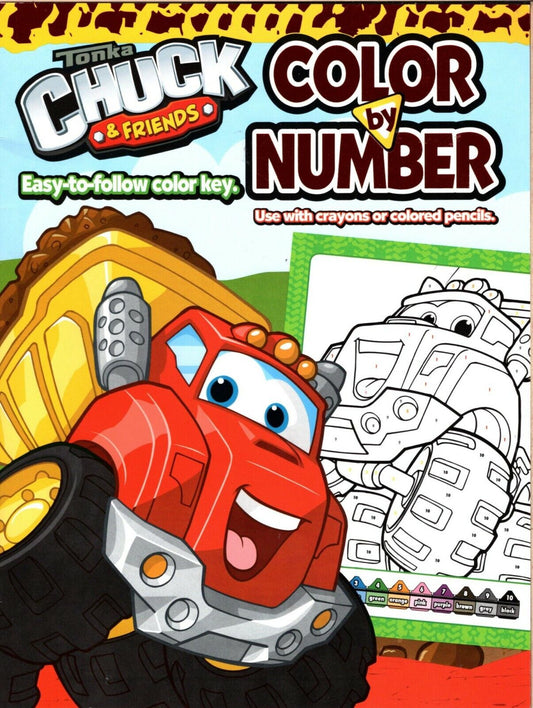 Tonka Chuck & Friends - Color by Number Coloring Book