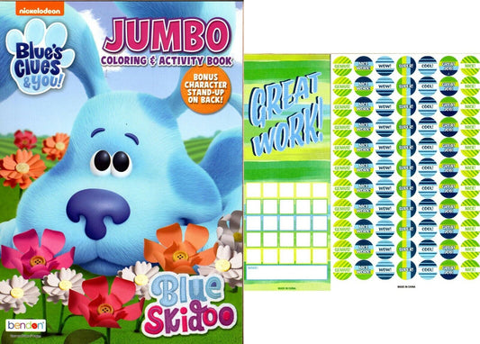 Blue's Clues & You - Jumbo Coloring & Activity Book + Award Stickers and Charts