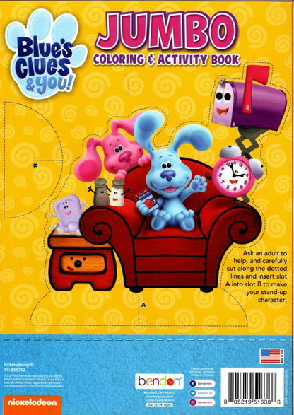 Blue's Clues & You - Jumbo Coloring & Activity Book + Award Stickers and Charts