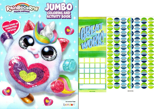 Zuru - Jumbo Coloring & Activity Books + Award Stickers and Charts