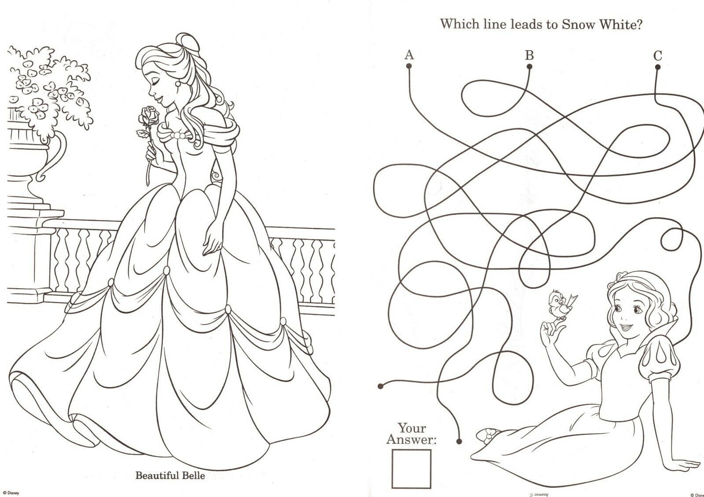 Disney Princess - Coloring & Activity Book over 30 Stickers Included