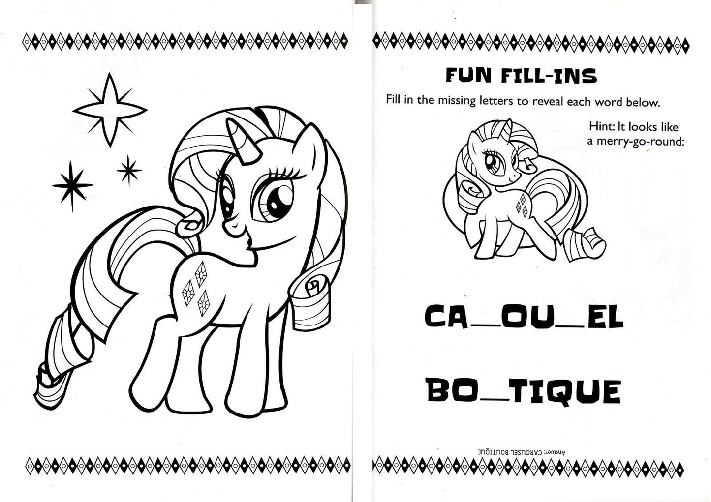 My Little Pony - Coloring & Activity Book - Includes Stickers