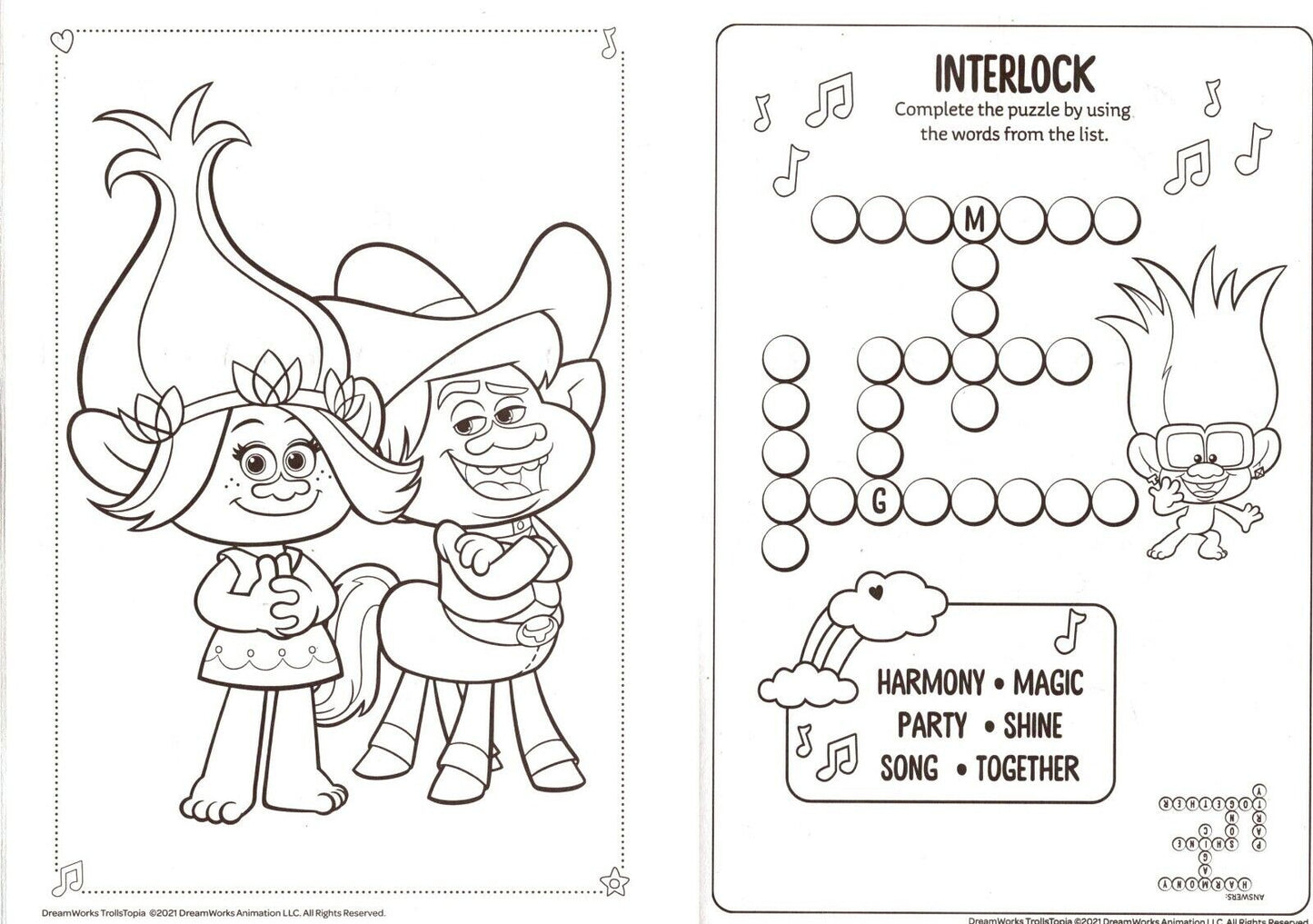 Trolls - Jumbo Coloring & Activity Book + Award Stickers and Charts