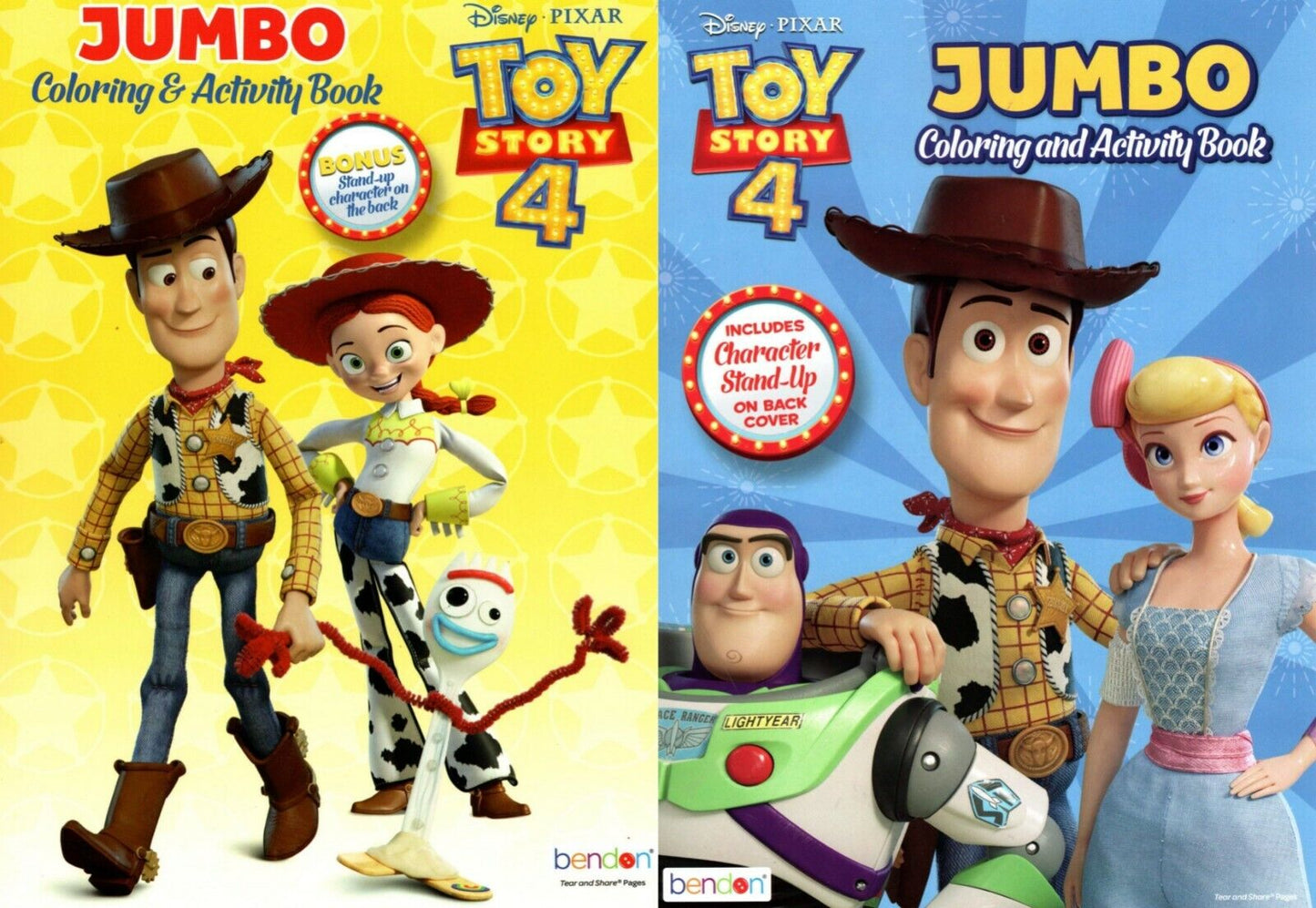 Toy Story 4 - Jumbo Coloring & Activity Book (Set of 2 Books)