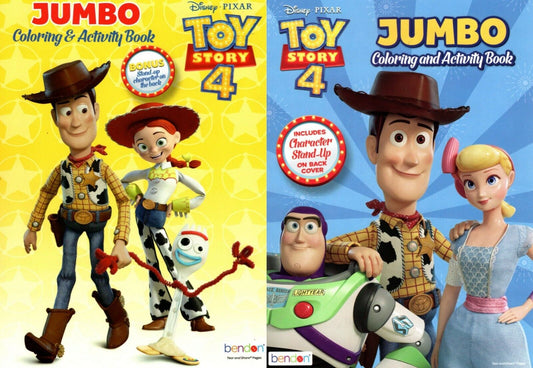 Toy Story 4 - Jumbo Coloring & Activity Book (Set of 2 Books)