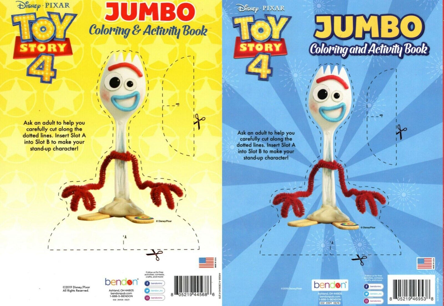 Toy Story 4 - Jumbo Coloring & Activity Book (Set of 2 Books)