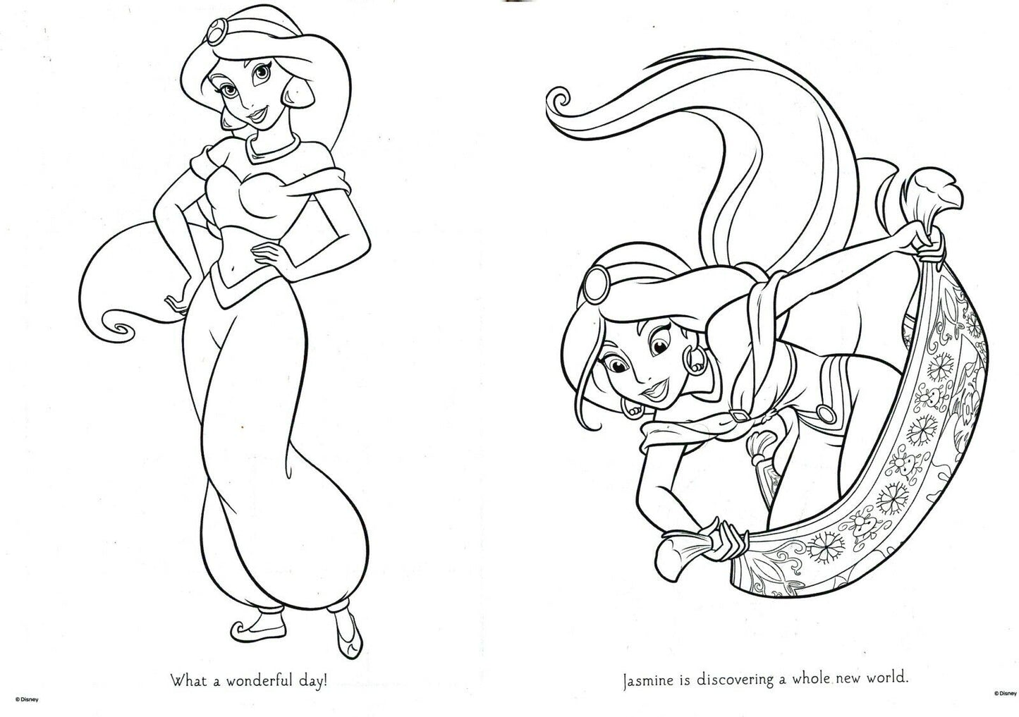 Disney Princess - Jumbo Coloring & Activity Book (Set of 2 Books)