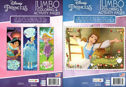 Disney Princess - Jumbo Coloring & Activity Book (Set of 2 Books)