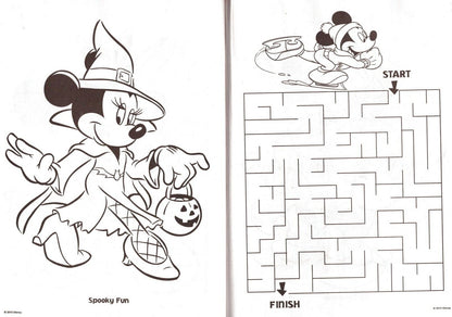 Disney Mickey Mouse - Spooky Fun - Halloween Big Fun Book to Color + Sticker