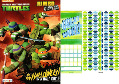 Teenage Mutant Ninja Turtles - Halloween Jumbo Coloring Book + Award Stickers