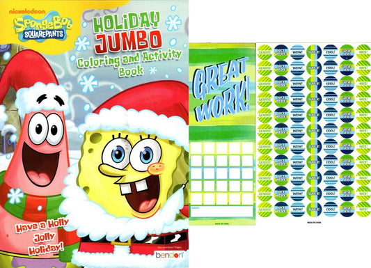 SpongeBob - Christmas Edition Holiday - Jumbo Coloring & Activity Book