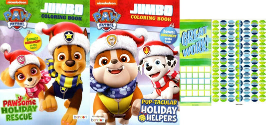 Paw Patrol - Jumbo Coloring & Activity Book - Pop-Tacular Holiday Helpers & Pawsome