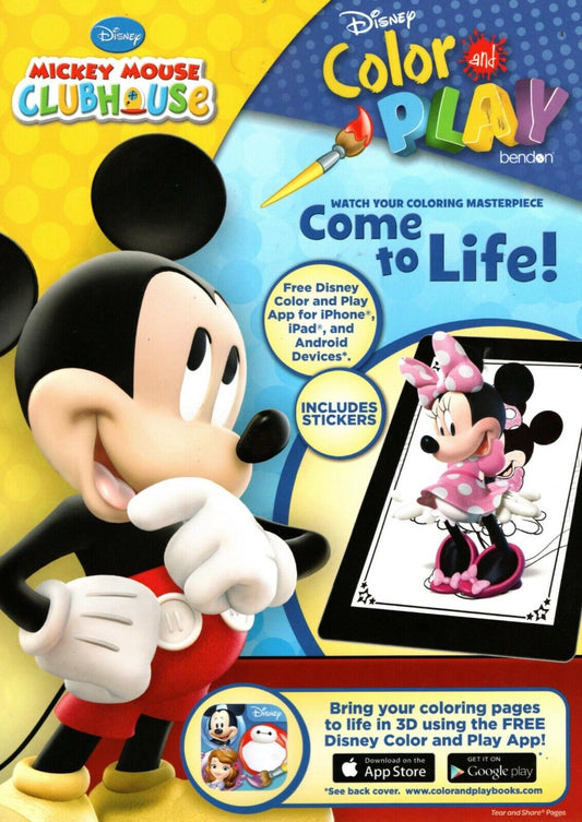 Mickey Mouse Clubhouse - Color and Play - Come to Life! Coloring & Activity Book