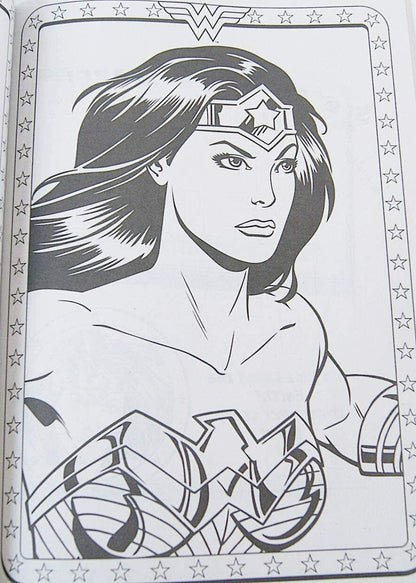 Wonder Woman Coloring and Activity Book with Bonus Stand