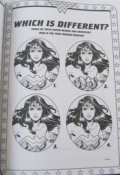 Wonder Woman Coloring and Activity Book with Bonus Stand