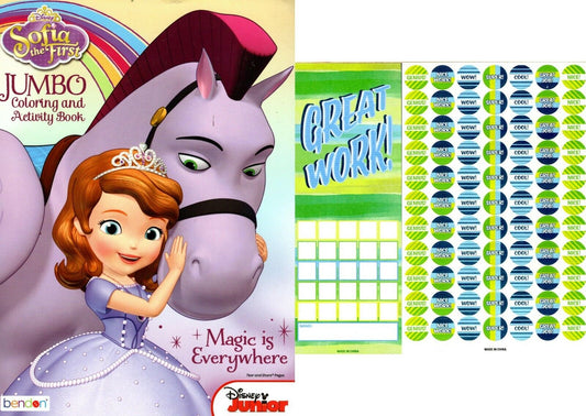 Jumbo Coloring & Activity Book - Sofia the First Magic is Everywhere + Stikers