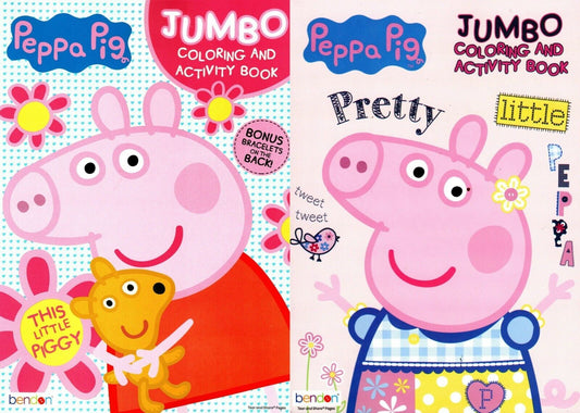 Peppa Pig - This Little Piggy & Pretty Little Peppa - Jumbo Coloring Book