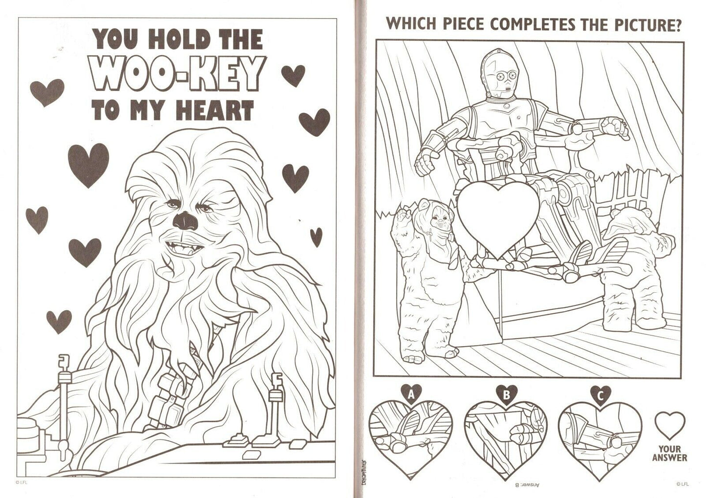 Colortivity Disney Star Wars - Cut-Out Valentines Coloring & Activity Book