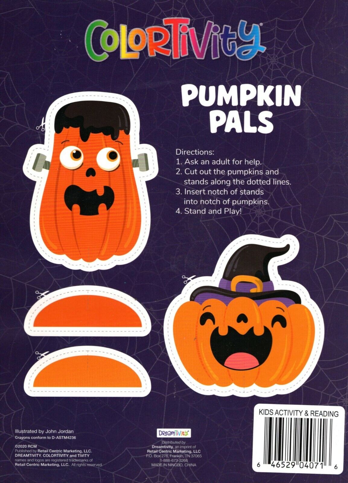 Colortivity - Halloween Book - Coloring and Activity Book ~ Pumpkin Pals