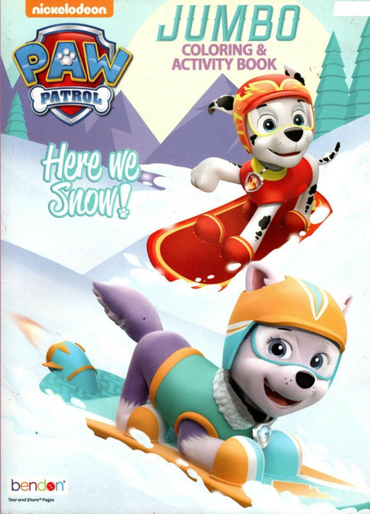 Nickelodeon Paw Patrol - Jumbo Coloring & Activity Book - Here We Snow