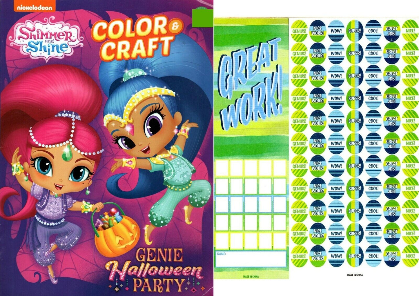 Shimmer and Shine - Coloring & Craft Book - Genie Halloween Party + Stickers