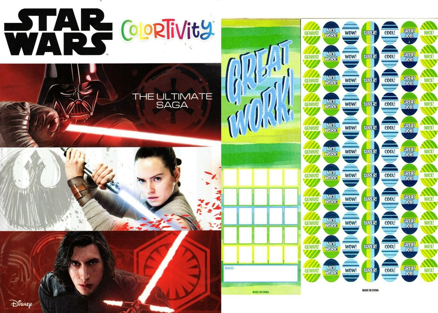 Disney Star Wars - The Ultimate Saga - Coloring & Activity Book 360 pg.Stickers