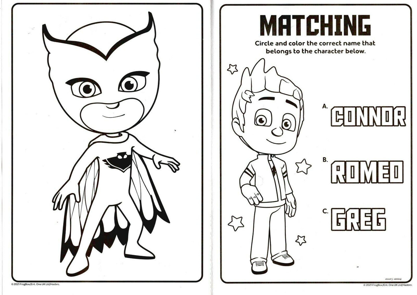 PJ Masks - We are on the Way - Jumbo Coloring & Activity Book 80 pages + Sticker