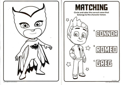 PJ Masks - We are on the Way - Jumbo Coloring & Activity Book 80 pages + Sticker