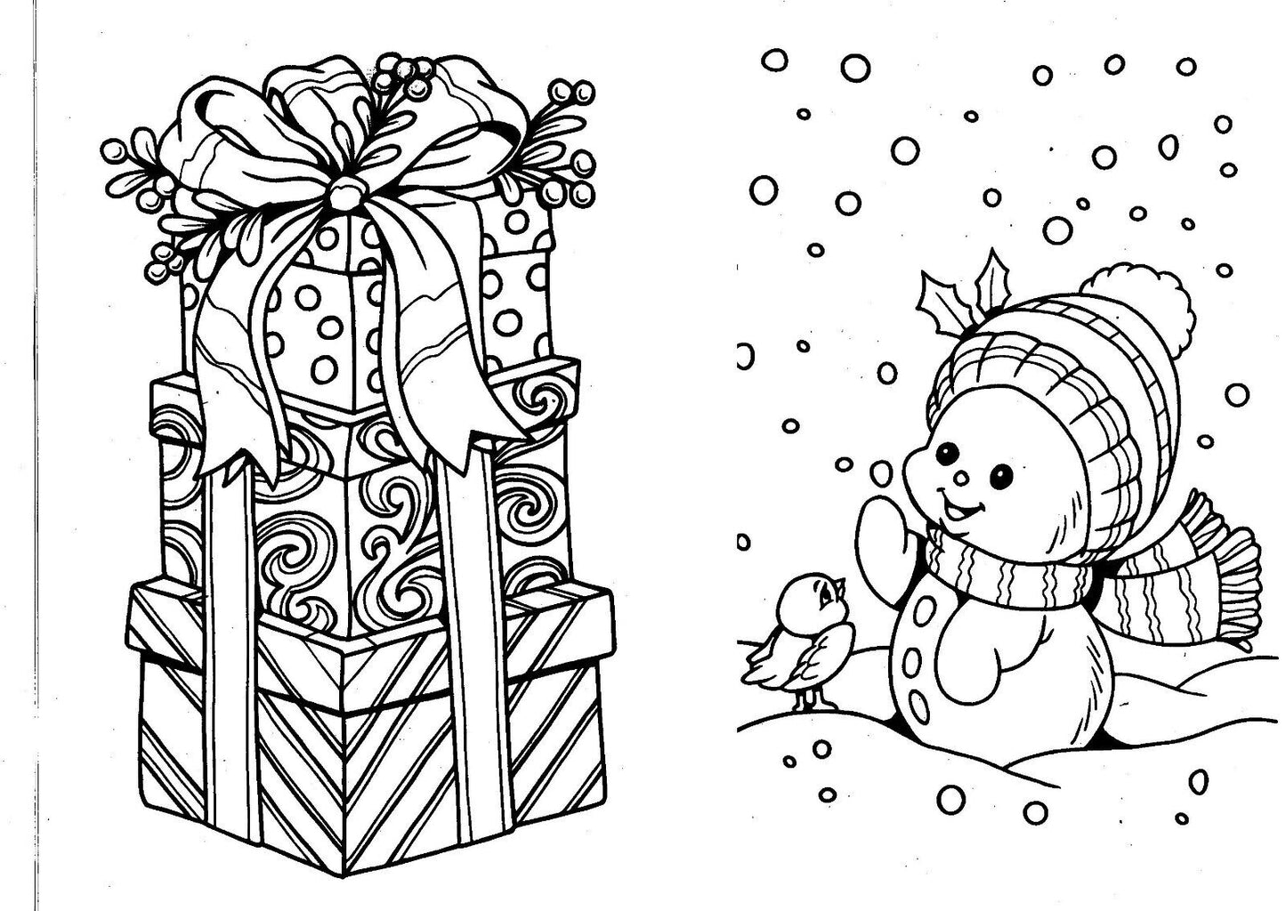 Christmas Holiday - Coloring and Activity Book ~ Ho, Ho, Ho & Merry and Bright