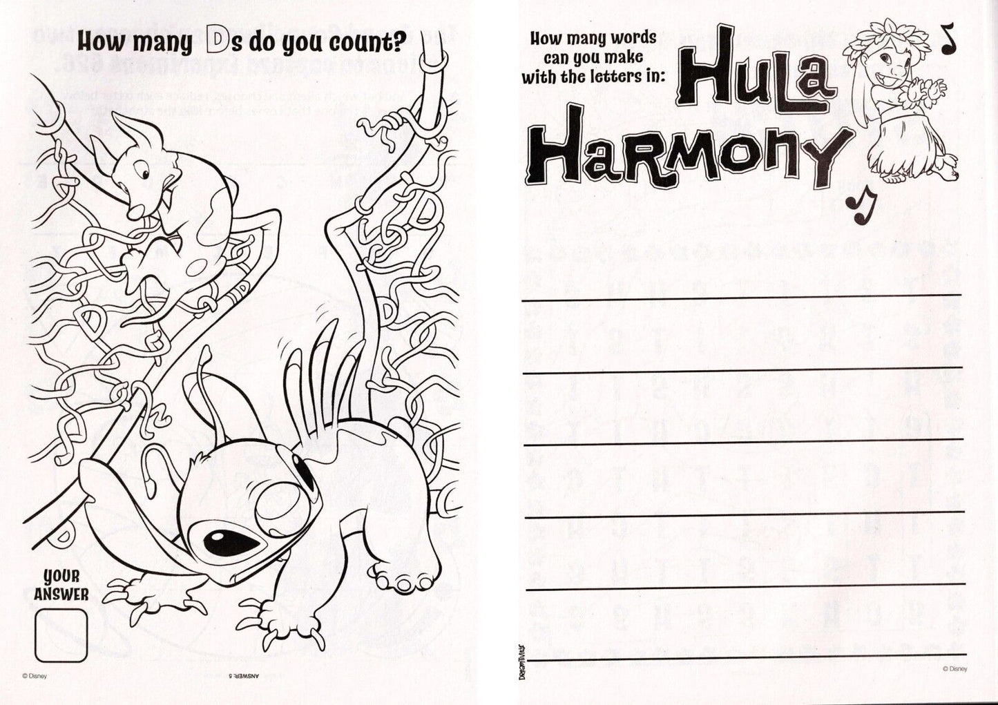 Colortivity Disney Lilo & Stitch - Coloring & Activity Book - Here For the Music