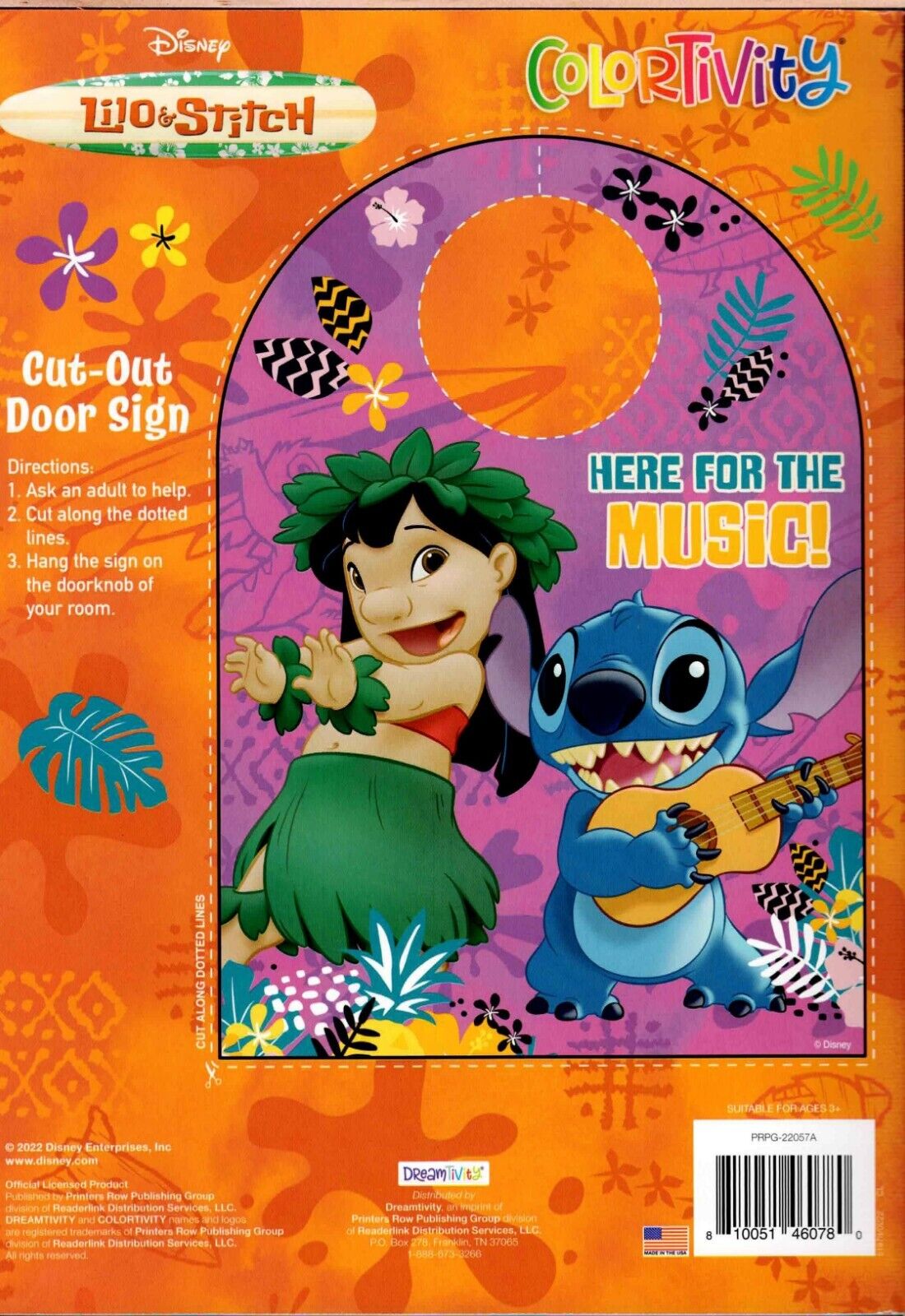 Colortivity Disney Lilo & Stitch - Coloring & Activity Book - Here For the Music