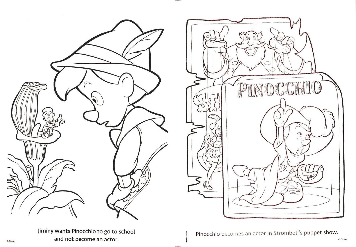 Disney Colortivity - Pinocchio - Wishes do Come True - Coloring & Activity Book