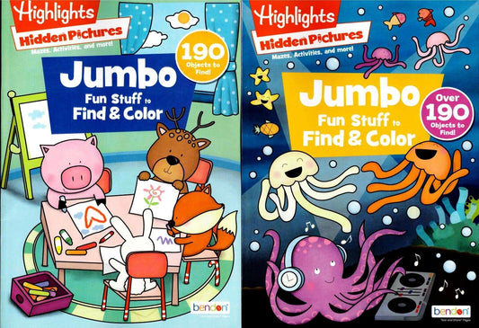 Highlights Hidden Pictures - Jumbo Fun Stuff to Find & Color - Activity Books