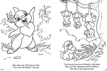 Disney Bannies - Big Fun Book to Color - Banny Fun & Funny Bunny Set of 2 Books