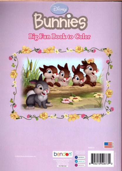 Disney Bannies - Big Fun Book to Color - Funny Bunny