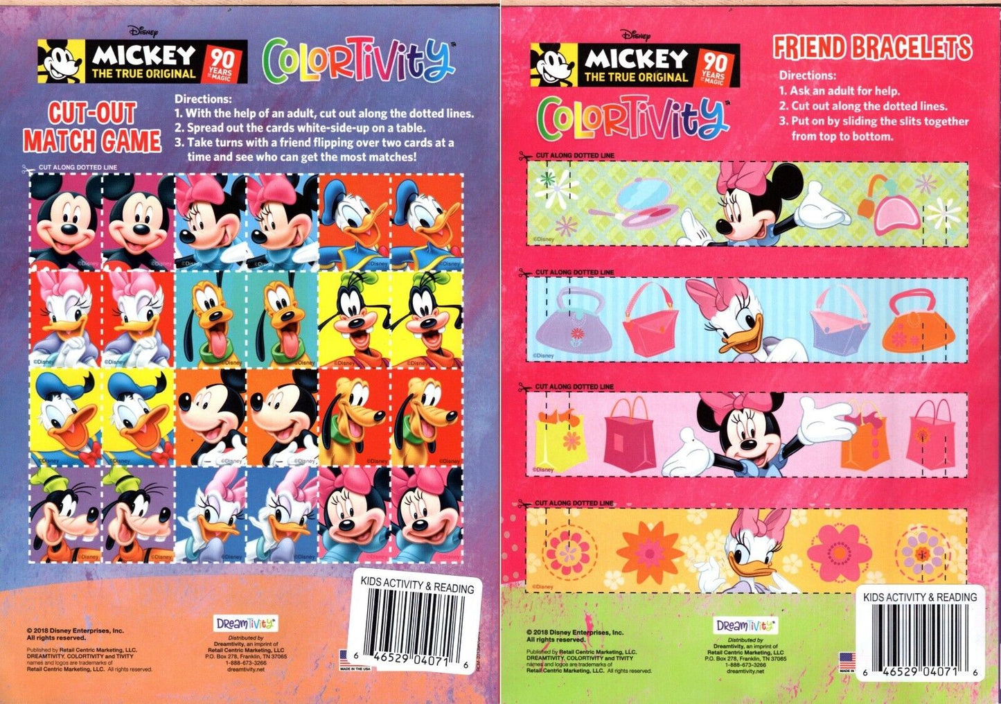 Mickey - Coloring & Activity Book - The Best of Friends & Fun with Friends Set