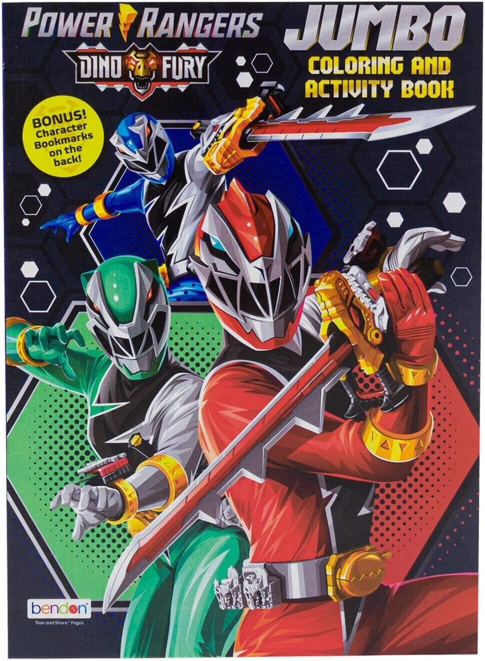 Power Rangers Dino Charge Jumbo Coloring & Activity Book - v2