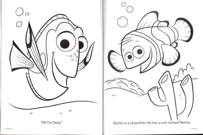 Finding Dory - Coloring & Activity Book - Color and Play Includes Stickers