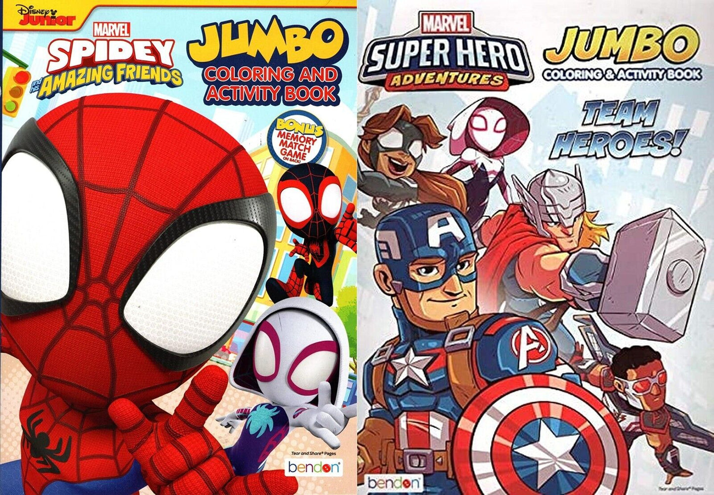 Marvel Super Hero Adventures & Spidey and Amazing Friends - Jumbo Coloring Book