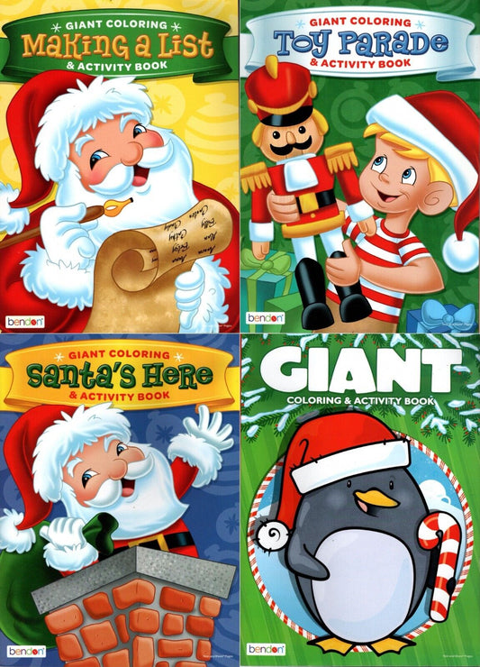 Making a List, Santa's Here, Giant Color and Toy Parade - Giant Coloring Book