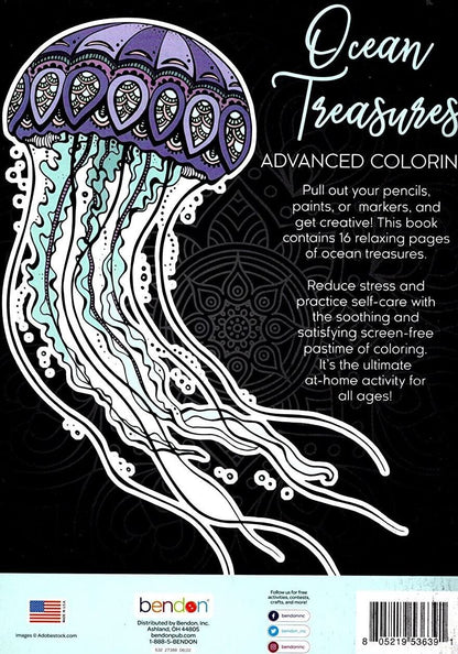 Ocean Treasures - Adult Coloring Book